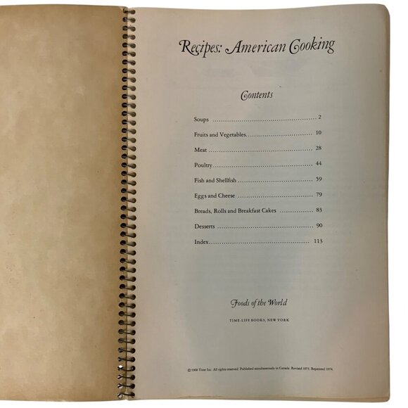 Time Life Foods of the World Recipes American Cooking Spiral-Bound Cookbook 1974 - Picture 3 of 10